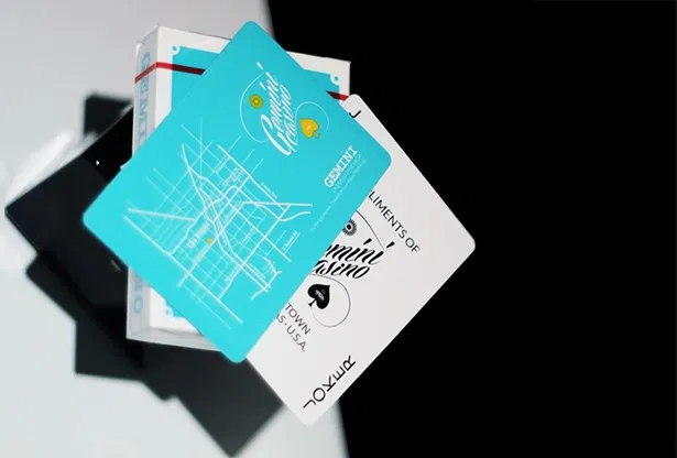 Gemini Casino 1975 Blue Playing Cards - image 4