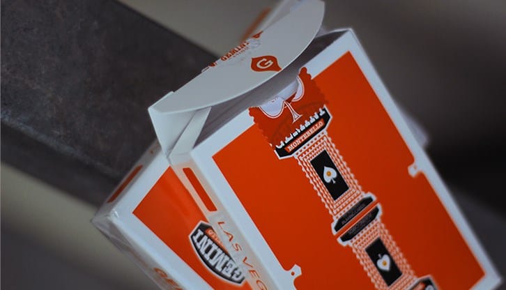 Orange Gemini Casino Playing Cards - thumbnail 3