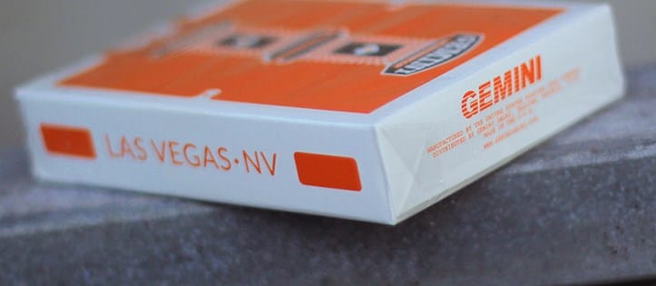 Orange Gemini Casino Playing Cards - thumbnail 5