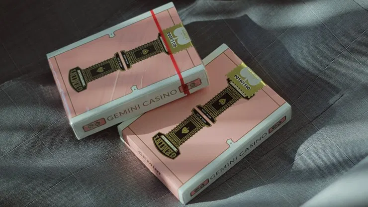Gemini Casino Pink Playing Cards - image 1