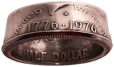 Genuine Half-Dollar RingBy Diamond Jim Tyler