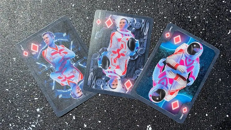 Gilded Bicycle Astronaut Playing Cards - image 3