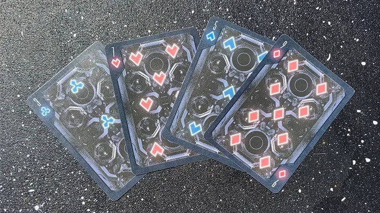 Gilded Bicycle Astronaut Playing Cards - image 4