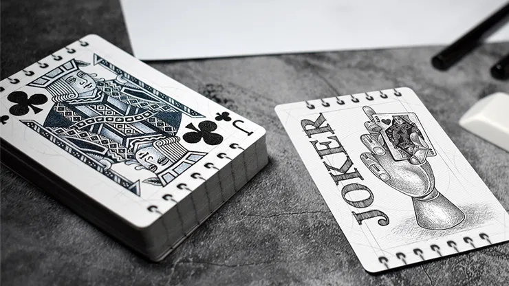 Gilded Bicycle Sketch Playing Cards - image 5