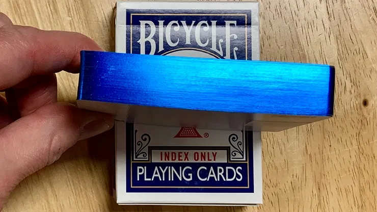 Gilded Blue Bicycle Index Only Playing Cards - image 1