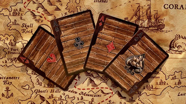 Gilded Jolly Roger Playing Cards - image 3