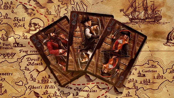 Gilded Jolly Roger Playing Cards - image 5