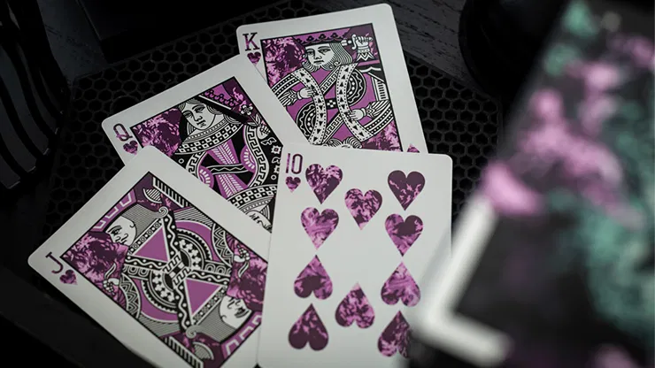 Gilded Nebula Stellar Green Playing Cards - image 4