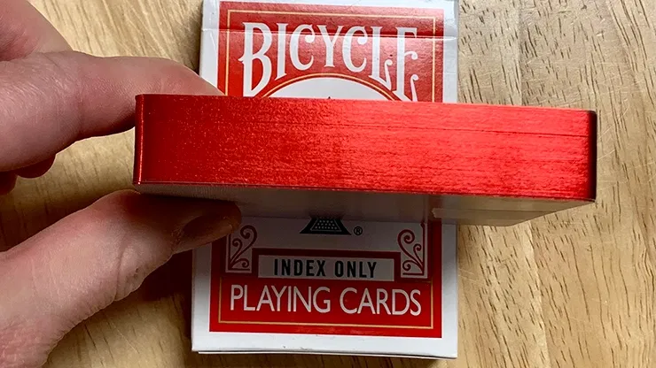 Gilded Red Bicycle Index Only Playing Cards - image 1