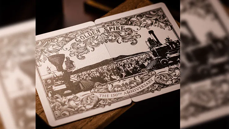 Golden Spike 150th Anniversary Playing Cards - image 4
