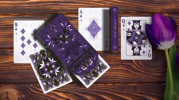 Grand Tulip Purple Playing Cards - image 2