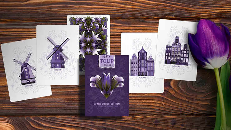 Grand Tulip Purple Playing Cards - image 3
