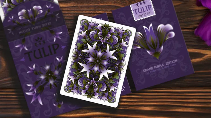 Grand Tulip Purple Playing Cards - image 4
