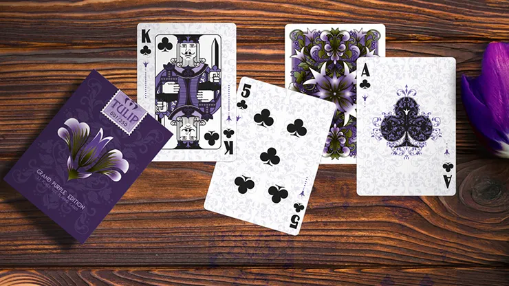Grand Tulip Purple Playing Cards - image 5