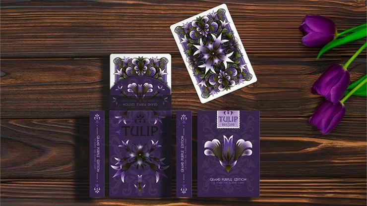 Grand Tulip Purple Playing Cards - image 1