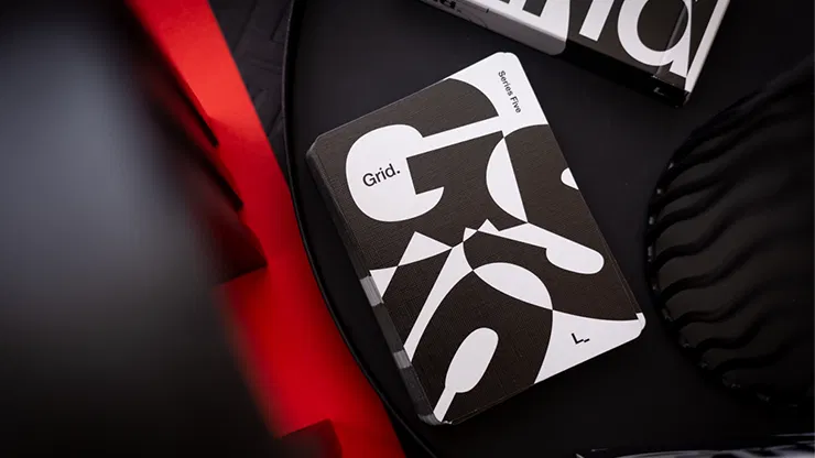 Grid Series Five Typographic Playing Cards - image 3