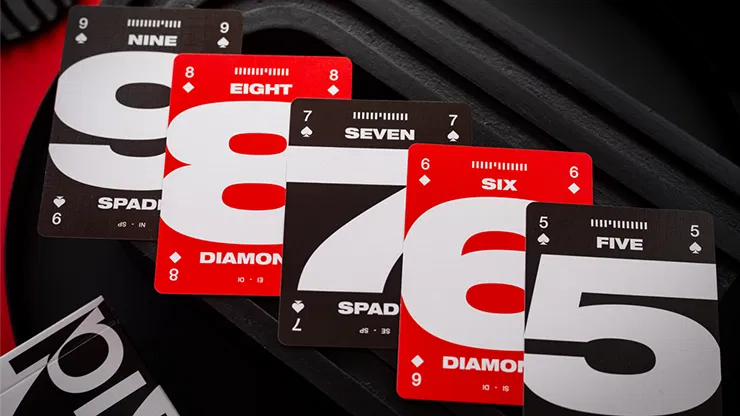 Grid Series Five Typographic Playing Cards - image 5