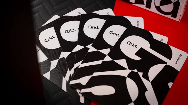 Grid Series Five Typographic Playing Cards - image 6