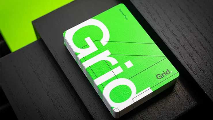 Grid Series Four Typographic Playing Cards - image 3