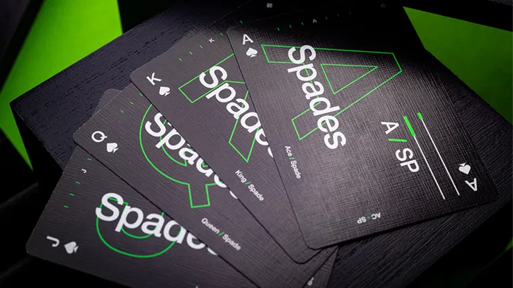 Grid Series Four Typographic Playing Cards - image 4