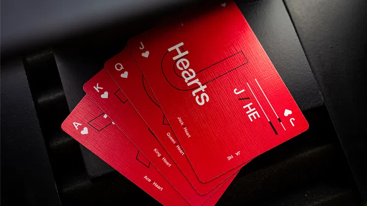 Grid Series Four Typographic Playing Cards - image 5