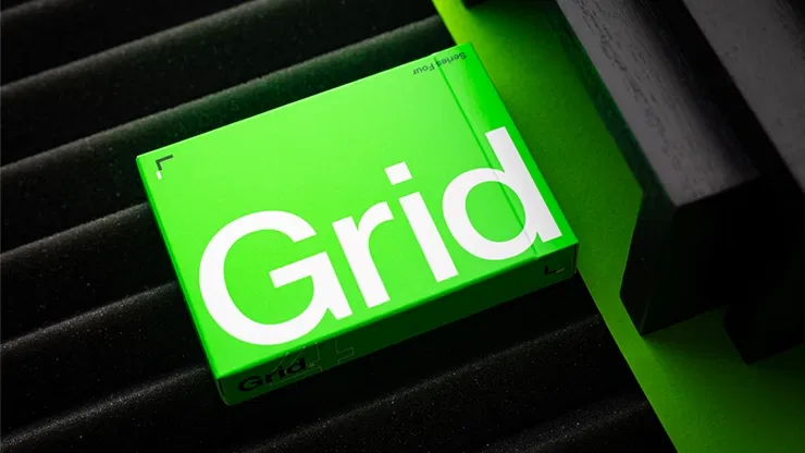 Grid Series Four Typographic Playing Cards - image 1