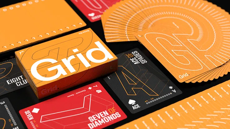 Grid Series Six- Typographic Playing Cards - image 2