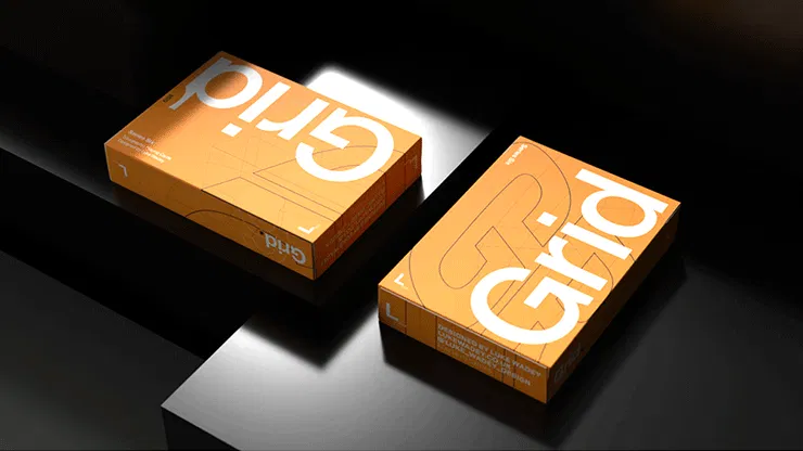 Grid Series Six- Typographic Playing Cards - image 5