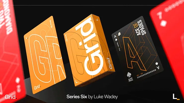 Grid Series Six- Typographic Playing Cards - image 1