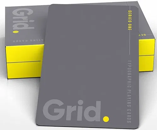 Grid Typographic Playing Cards - image 2