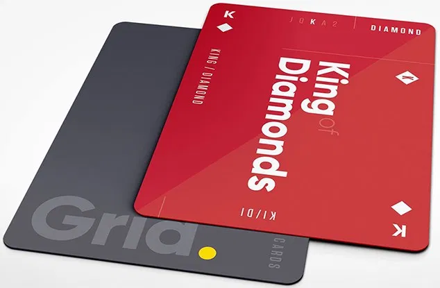 Grid Typographic Playing Cards - image 5