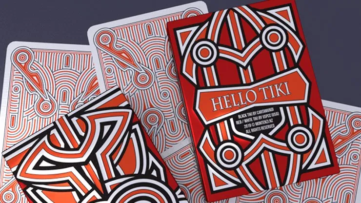 Hello Tiki V2 Playing Cards (Red) - image 1