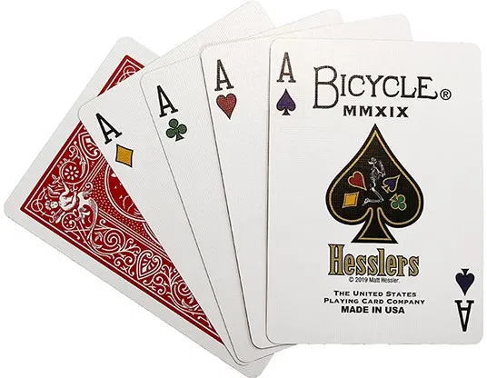 Hessler’s Bicycle Rider Back “No-Revoke” Playing Cards - image 3