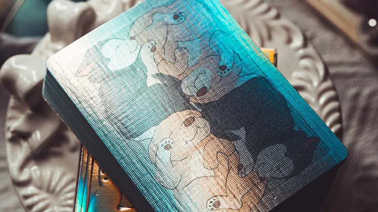 Holographic Naughty Dog and Liquid Cat Set Playing Cards - image 3