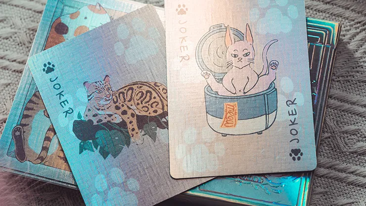 Holographic Naughty Dog and Liquid Cat Set Playing Cards - image 4