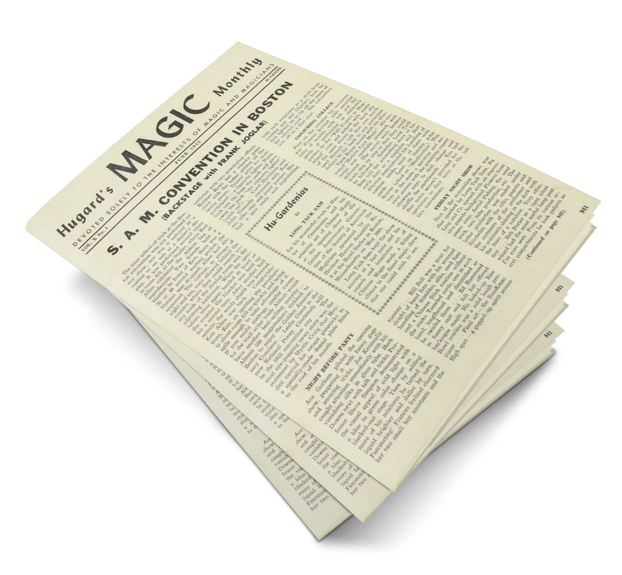 Hugard’s Magic Monthly Volume 10