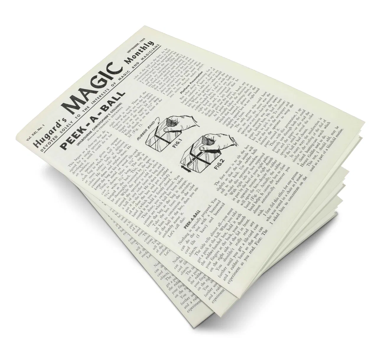 Hugard’s Magic Monthly Volume 21