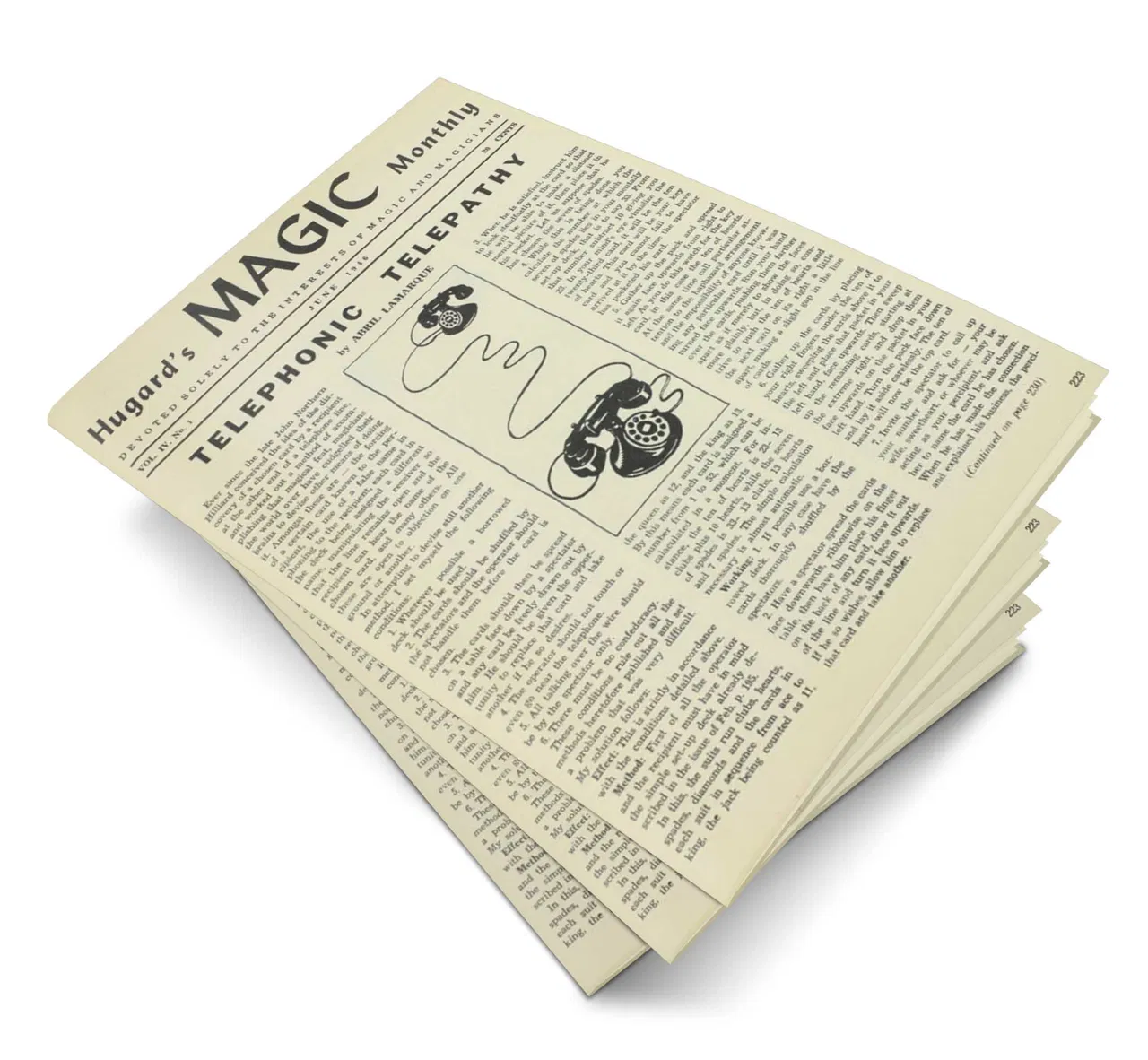 Hugard’s Magic Monthly Volume 4