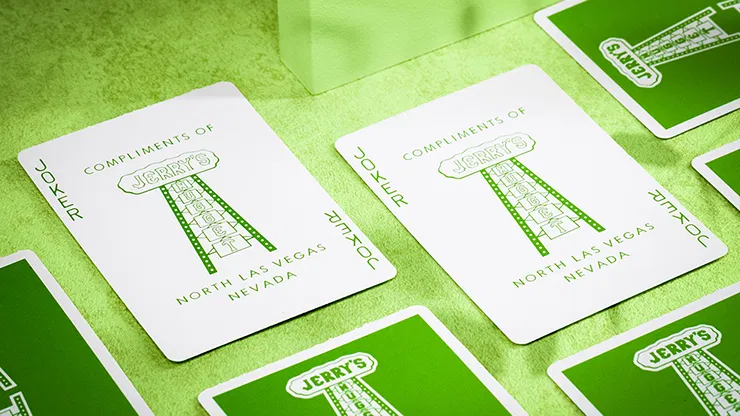Jerry's Nugget Kelly Green Playing Cards - image 4