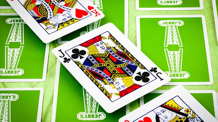 Jerry's Nugget Kelly Green Playing Cards - image 6