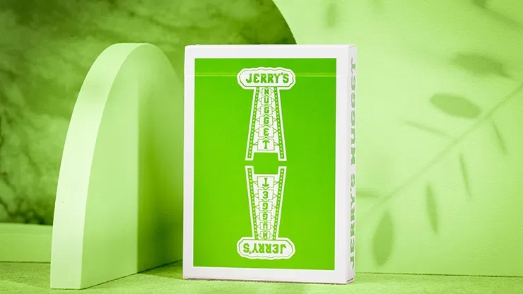 Jerry's Nugget Kelly Green Playing Cards - image 1