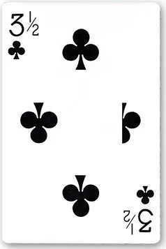 Bicycle Jumbo 3 1/2 of Clubs Playing Card - image 1