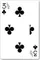 Bicycle Jumbo 3 1/2 of Clubs Playing Card - image 1