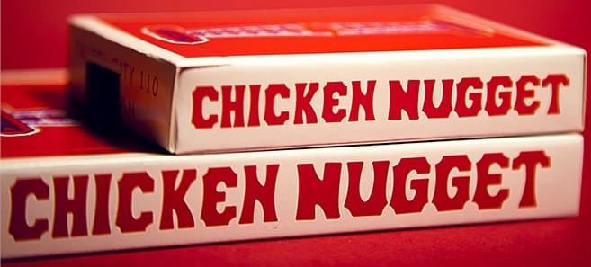 Chicken Nuggets Jumbo Playing Cards (Red) - thumbnail 3