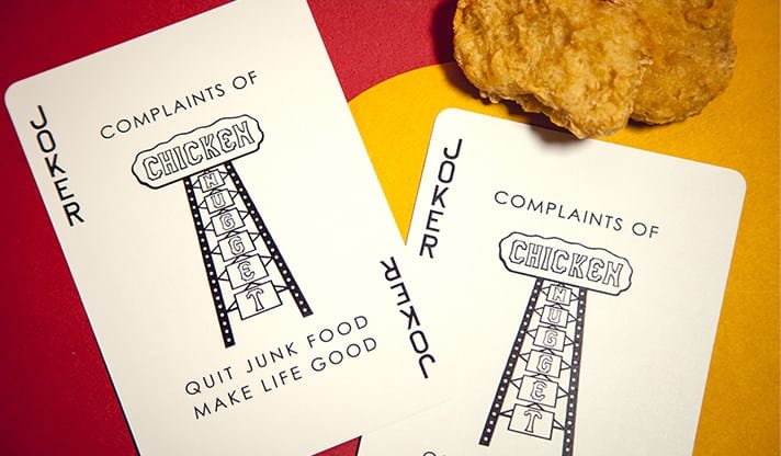 Chicken Nuggets Jumbo Playing Cards (Red) - thumbnail 5