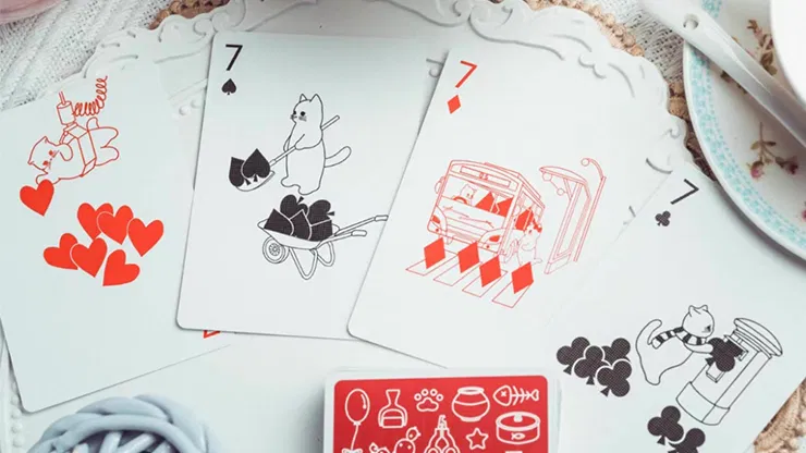 Kitten Diary - Red Limited Edition Playing Cards - image 2