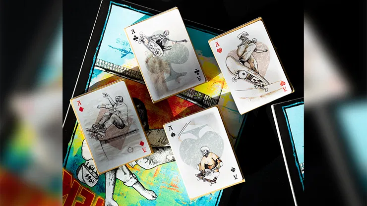 Lance Mountain Skating Skeletons Playing Cards - image 3