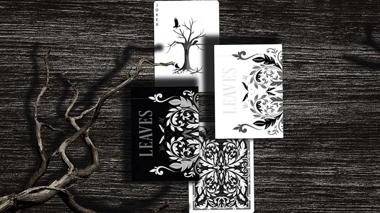 Leaves Shadow Black Playing Cards - image 2