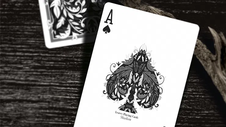 Leaves Shadow Black Playing Cards - image 3