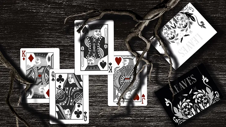 Leaves Shadow Black Playing Cards - image 4